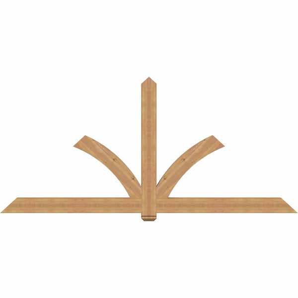 Ekena Millwork Redmond Timber Gable Bracket, Western Red Cedar, 108"W x 49"H x 3 1/2"D x 5 1/2"F, 11/12 Pitch GBW108X49X0406RED00SWR - main